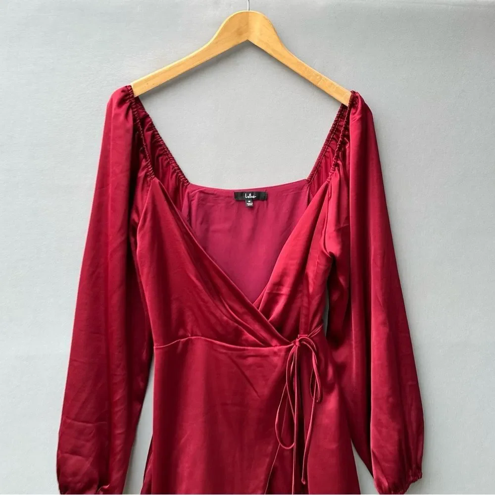 5 for $40 Lulus Wrap Dress Women Size M - Picture 2 of 6